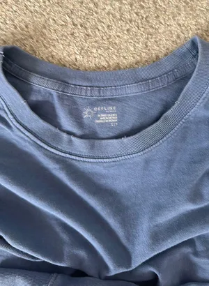 Aerie Distressed Long Sleeve Sinched Crop Top thumbnail 3