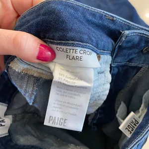 Paige Colette‎ Crop Flare Jeans in Mai Tai size 24 thumbnail 8