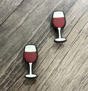 Red Wine Glass Alcohol Charm For Crocs Shoe Charms - 2 Pieces thumbnail 3