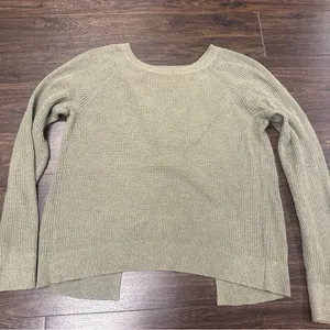 Abercrombie & Fitch Ribbed Button-Back‎ Crew Neck Sweater - Size S thumbnail 1