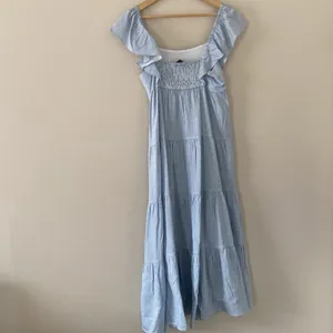 MinkPink‎ Aries Tiered Midi Dress In Blue/white Stripe Size M thumbnail 9