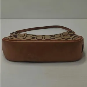 Vintage tan Coach demi mini canvas leather #6094 thumbnail 5