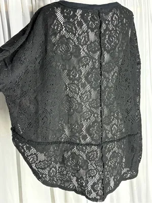 FREE PEOPLE Womens Top Not Cold In This Long Sleeve Soft Black Size S thumbnail 6