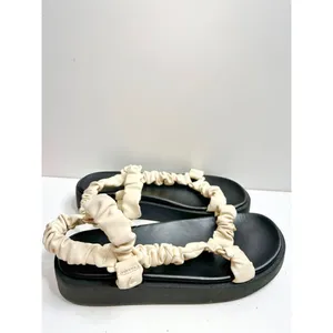 Circus by Sam Edelman Harlene Cream Ruched Scrunchie Platform Sandals 8 thumbnail 3