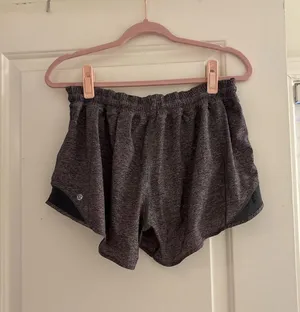 Heather Grey Lululemon Hotty Hot Shorts 4" thumbnail 2
