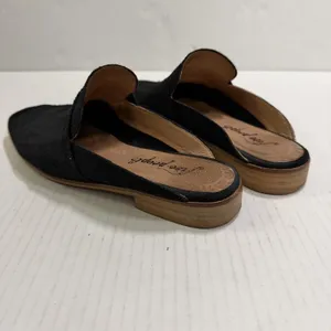 Free People At Ease Slide Shoes Womens Size 6 36 Black Suede Square Toe Mules thumbnail 4
