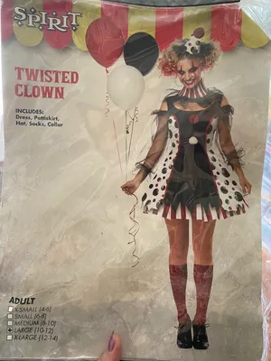Spirit Halloween Twisted Clown Size L thumbnail 6