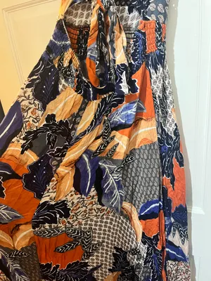 Boutique Auburn Gameday Jaase Orange and Blue Dress thumbnail 8