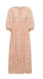 Daughters of India Kyra Midi Dress ~ Apricot Blush thumbnail 1