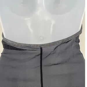 Vtg Y2k Sentimental Sam Hourani Dress OS Indie Metallic Club Street Mesh Rave thumbnail 8