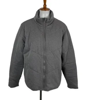 Three Dots Gray Full Zip Puffer Jacket Heather Pavement XL‎ Lightweight Quilted thumbnail 1