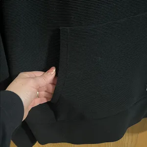Peloton Black Ribbed High-Neck Quarter Zip‎ Sweatshirt Large thumbnail 3