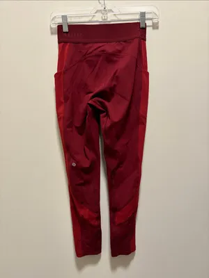Lululemon Box it Out Tight Burgundy size 6 thumbnail 3