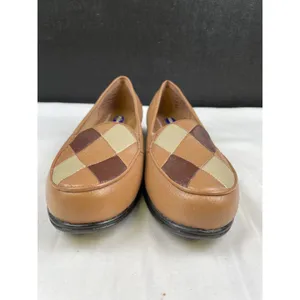 Dr Scholls Women's Leather Tan/Multi Shoes, Slip on/ Flats Size 7.5 SKU 4270 thumbnail 2