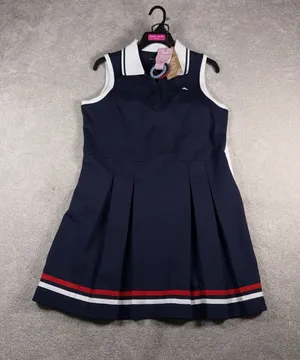 NWT Tommy Bahama Active Dress Set Women's M Navy Polo Tennis Golf Pleated 3pc thumbnail 1