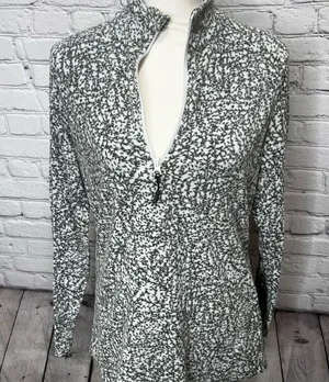 Ladies Eddie Bauer 1/4 zip fleece size medium thumbnail 9