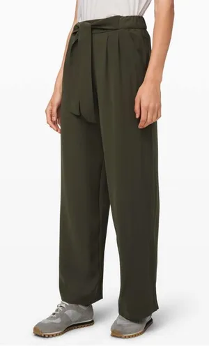 lululemon athletica Dark Olive Wide-Leg Chinos thumbnail 1