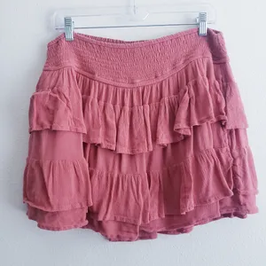 Hollister Ultra High Rise Tier Ruffle Skort thumbnail 1