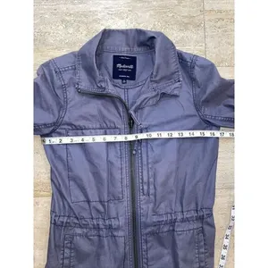 Madewell Jacket Women XS Rustic Gray‎ Full Zip Utility Military Hiking Outdoor thumbnail 3