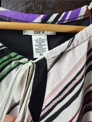 BAR III Multi Color Sleeveless Asymmetrical Midi Dress NWT XS thumbnail 8