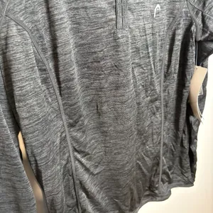 Head Women's Dry Motion Performance Long Sleeve Zip Hoodie Gray Space Dye Size L thumbnail 4