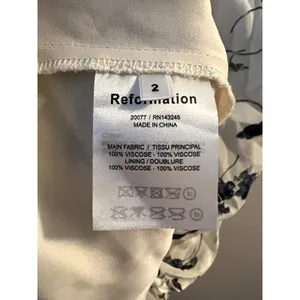 Reformation Kourtney Floral White Blue Dress Blueberries size 2 thumbnail 5