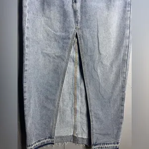 White Fox Boutique Take My Picture Denim Maxi Skirt – Blue Wash. size XS. NWT thumbnail 7