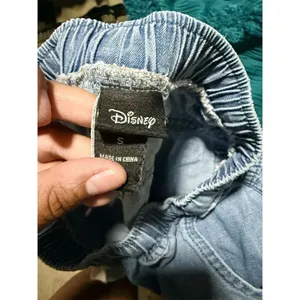 Disney Tinker Bell Women's Blue Denim Ruffle Shorts Size S Casual Summer thumbnail 2
