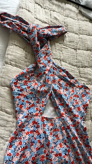 Fortunate One Dress Floral halter  thumbnail 2