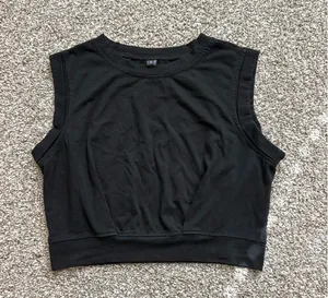 Cropped Workout Tank Black thumbnail 1