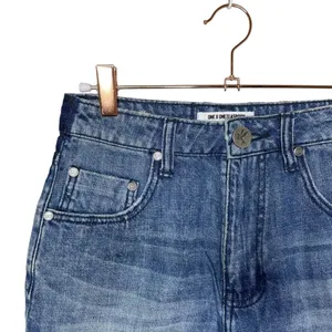 One Teaspoon Bandits High Waist Short Blue Society Cut-off Jean Shorts Size 24 thumbnail 3