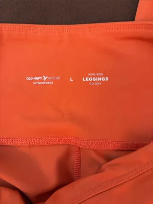 Old Navy Coral-Orange High Rise Leggings thumbnail 2