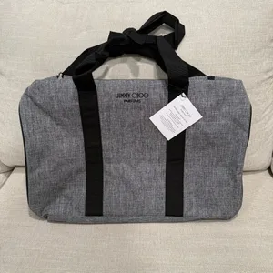 Jimmy Choo Parfums Gray Black Weekend Bag thumbnail 4