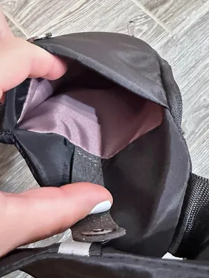 Black Slim Travel Anti-theft Crossbody Sling money and valuables Bag NWOT thumbnail 7