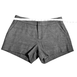 Joie Charcoal Gray Tweed Tailored Shorts Size 4 Textured Classic Chic thumbnail 5
