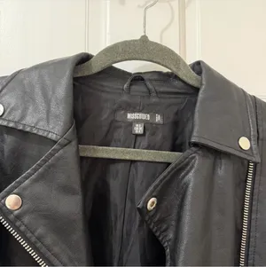 Faux leather jacket Black Size 4 thumbnail 2