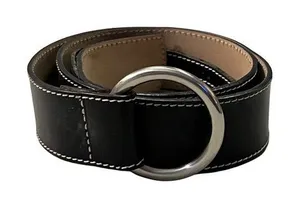 Ann Taylor Belt Womens S Used Black Leather 96417 thumbnail 1