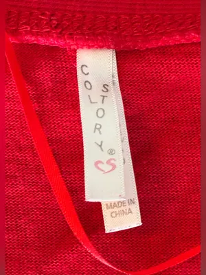 Women’s COL Story Classic Red V-Neck Button Cardigan Sweater Size Large thumbnail 2