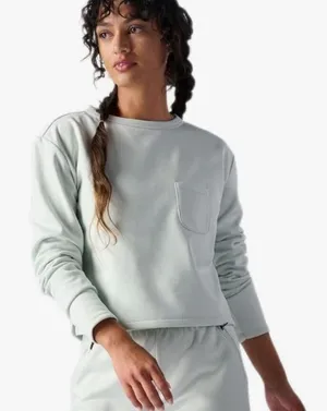 Stoic Double Knit Mock Sweatshirt Cropped Size Large Athleisure Outdoors‎ Active thumbnail 1