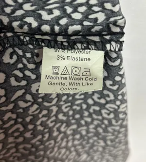 Pretty Garden Dress Size Large Black White Cheetah Print Tiered Maxi thumbnail 5