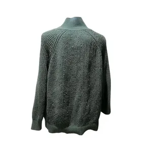 Aerie Women's XS Green Oversized Collared V-Neck Pullover Sweater thumbnail 2