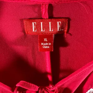 2 |‎ ELLE Romantic Boho Embroidered Smocked Peplum Festival Blouse Women XL thumbnail 3