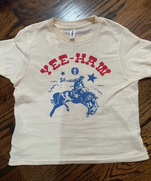 Houston Rodeo Baby Tee White thumbnail 1