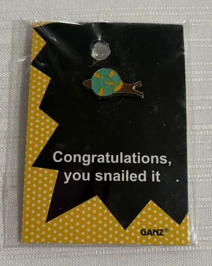 Snail GANZ Pin Blue thumbnail 1