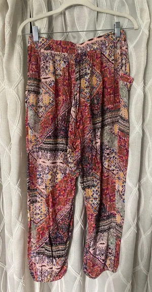 Patterned Flowy Pants thumbnail 6