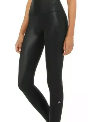 Alo Legging in Black Glossy thumbnail 5