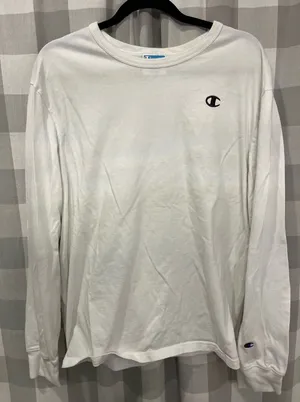 Champion Classic White Long Sleeve Tee thumbnail 1