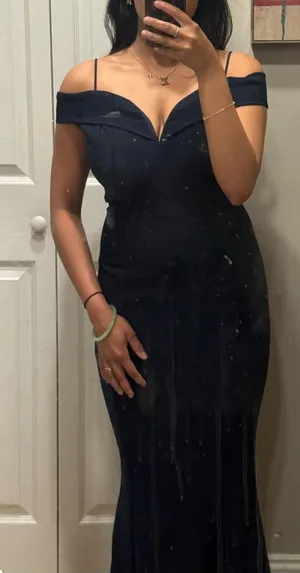 Navy Blue Formal Dress thumbnail 1