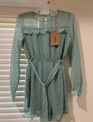 Boutique Gingham Romper thumbnail 1