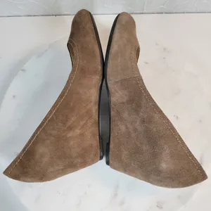 Franco Sarto Womens Zaina Shoes 8 Tan Suede Leather Wedge Slip On Round Toe thumbnail 14